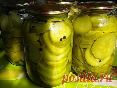 Кисло-сладкие консервированные кабачки