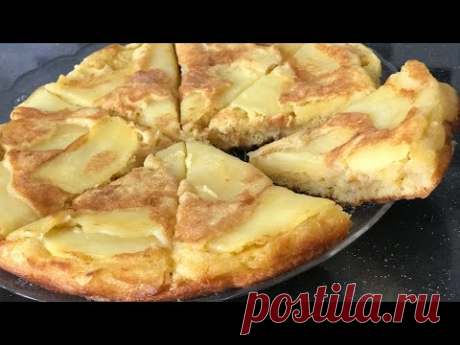 ЯБЛОЧНЫЙ ПИРОГ НА СКОВОРОДЕ🍎🍏 Сама в шоке...