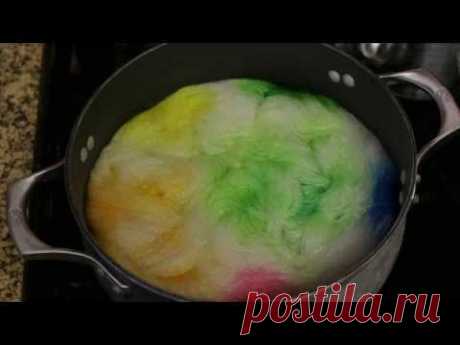 Space Dyeing Yarn with Easter Egg Dye Pellets - YouTube