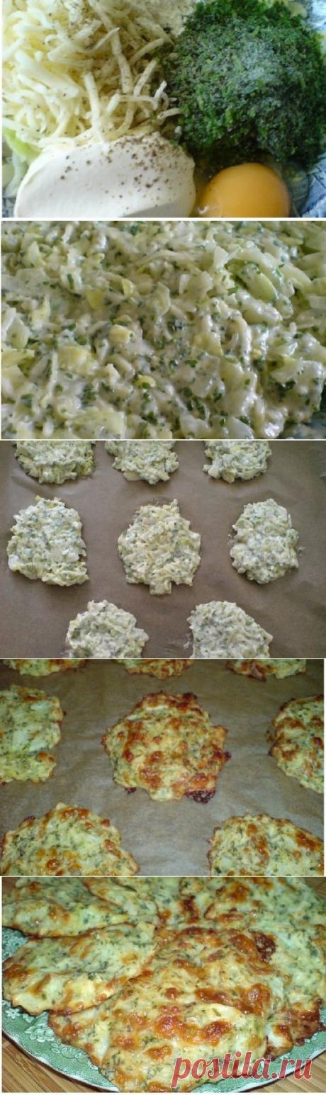 Как приготовить оладьи из капусты с сыром из духовки - рецепт, ингридиенты и фотографии