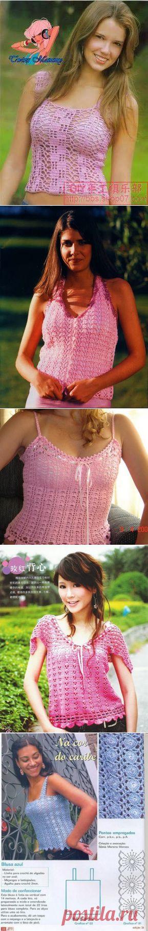 ТОПИКИ И МАЕЧКИ КРЮЧКОМ.