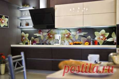 Орхидея - современная кухня с серво-приводами