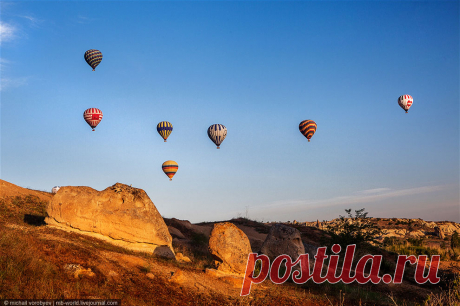 Каппадокия c высоты полета воздушного шара