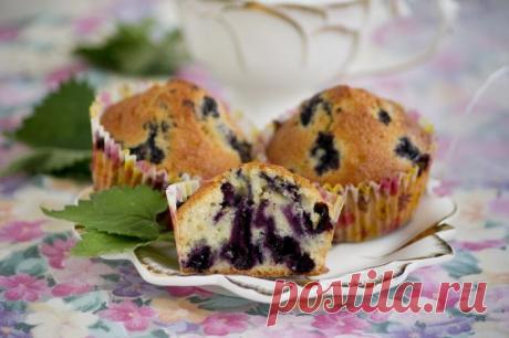 Как приготовить маффины с черникой - рецепт, ингридиенты и фотографии