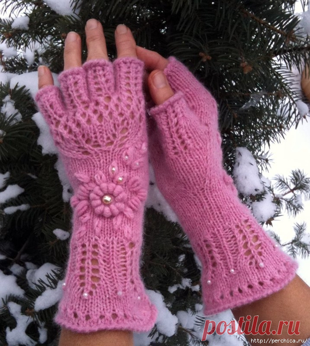 ПОДБОРКА МИТЕНОК СВЯЗАННЫХ СПИЦАМИ, ОПИСАНИЕ И СХЕМЫ | Вязание спицами аксессуаров