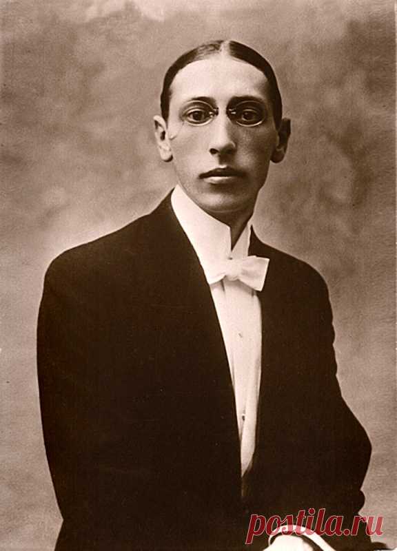 Игорь Стравинский. Русский, а позже американский композитор. Фотография 1910 года