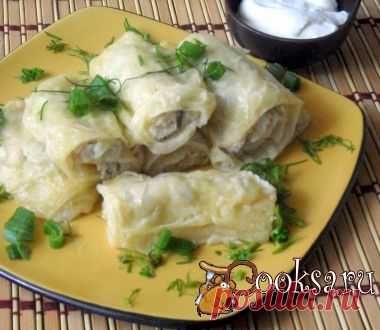 Паровые рулетики из слоёного теста- очень вкусно!