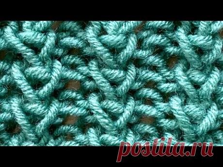 «Колоски» спицами из маминой копилки.