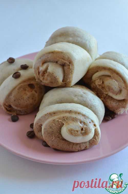 Паровые молочно-кофейные булочки.