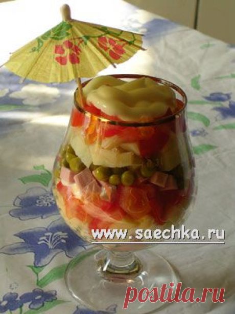 Салат-коктейль с помидорами | рецепты на Saechka.Ru