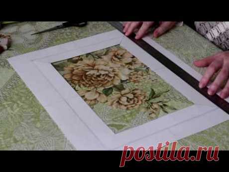 Сделать паспарту своими руками для рисунка. Видео с субтитрами.