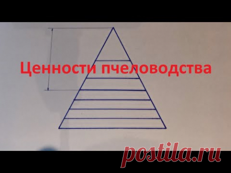 Пирамида ценностей в пчеловодстве