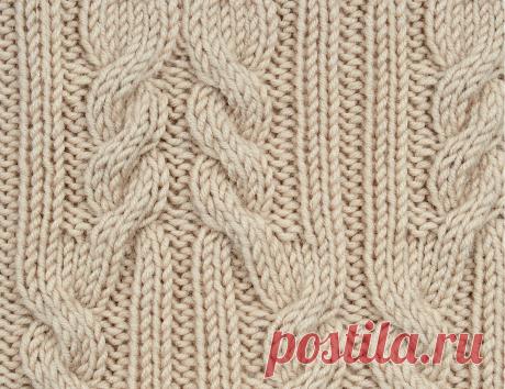 Узор «Давид» - схема вязания спицами. Вяжем Узоры на Verena.ru