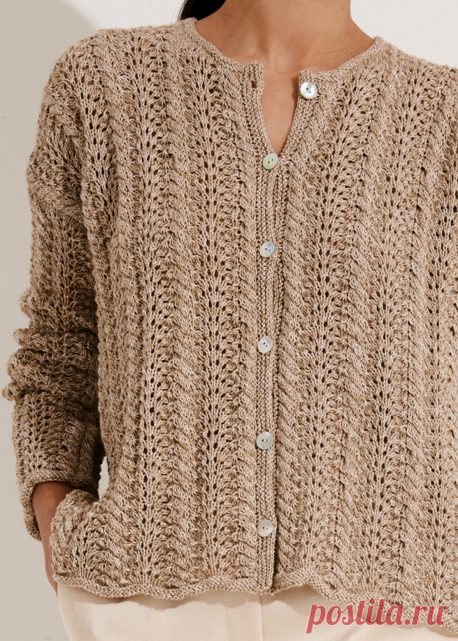 Lana Grossa JACKE Diversa | FILATI No. 65 (Frühjahr/Sommer 2023) - Modell 29 | FILATI Strickmodelle - Modell Pakete stricken