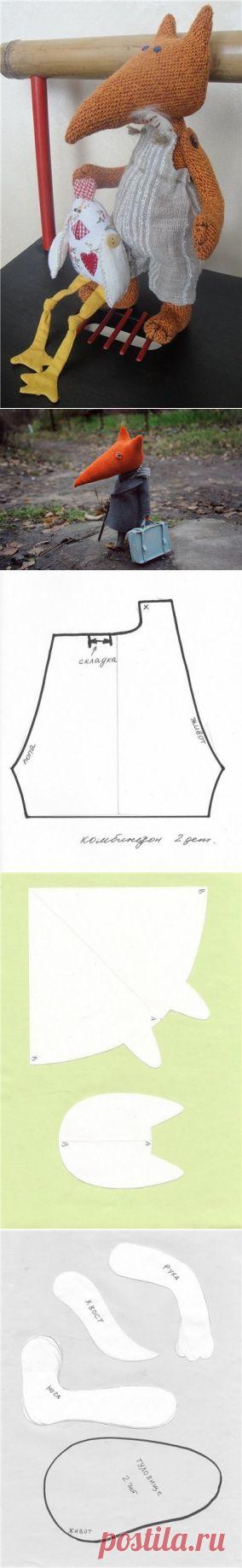 Ну очень простая выкройка лисички! / Мир игрушки / Разнообразные игрушки ручной работы