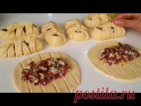 Гениально и Просто!Красивая Лепка!Супер Рассыпчатая Самса!Рецепты Выпечка Готовим с Mazzali Oshxona!