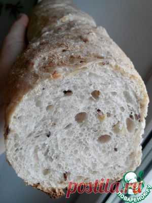 Багет на ржаной закваске с различными зерновыми добавками - кулинарный рецепт