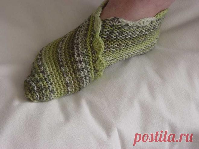 Прямоугольные тапочки спицами • НОСКИ и другая одежка для ножек • Форумы Darievna.ru: вышивка, вязание, готовим вместе и многое другое своими руками