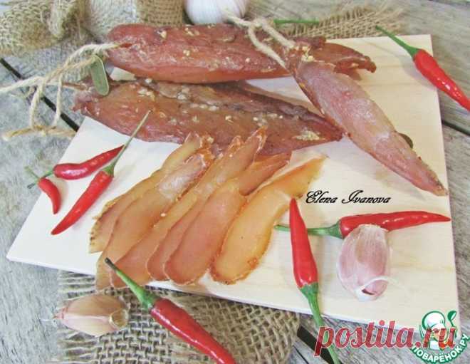 Вяленая куриная грудка - кулинарный рецепт