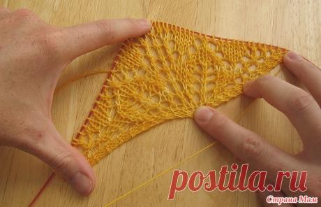 МК начала вязания шали с ленточки - Вязание - Страна Мам