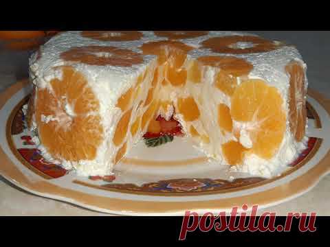 Мандариновый ТОРТ - Желе   на НОВЫЙ Год для диабетика и не только.