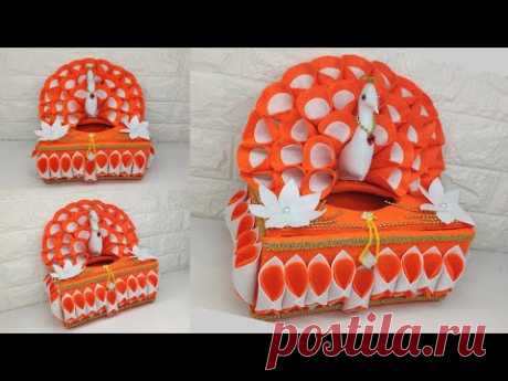 Ide Kreatif - Tempat tisu model merak || Peacock design showpiece || home decoration ideas