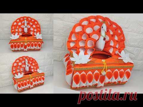 Ide Kreatif - Tempat tisu model merak || Peacock design showpiece || home decoration ideas
