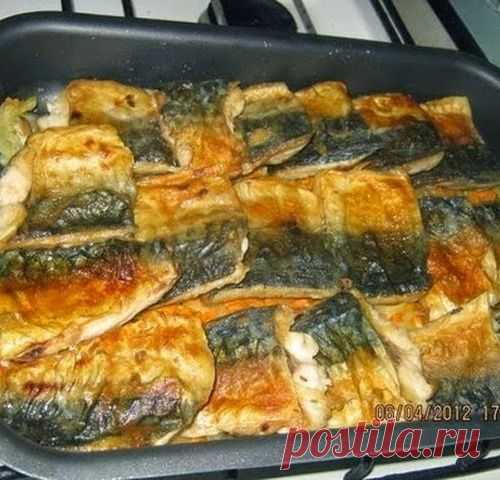 Обалденная скумбрия, запеченная в духовке!