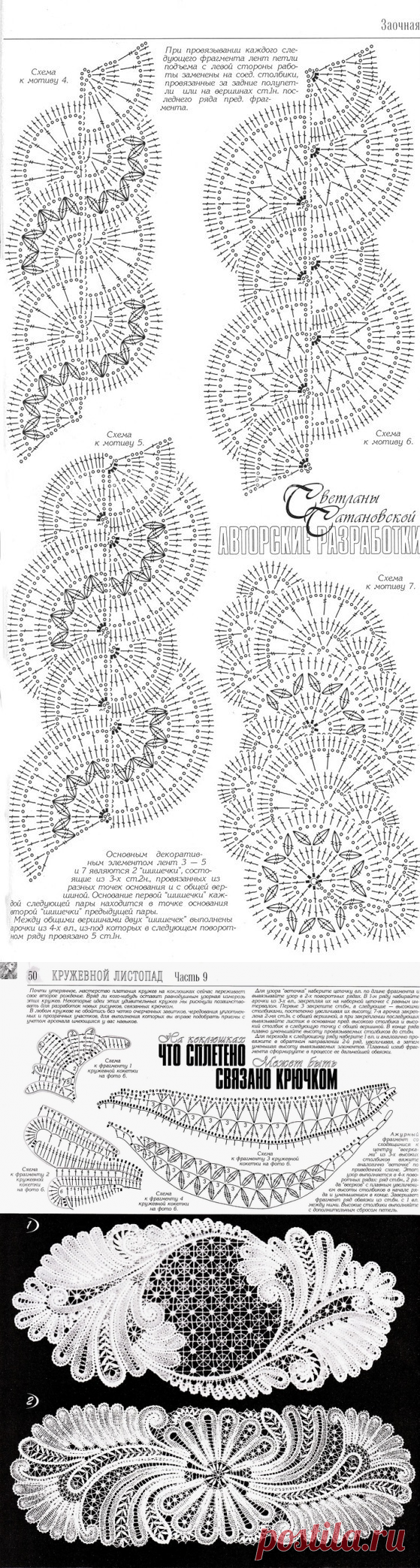 Кружево вязаное крючком