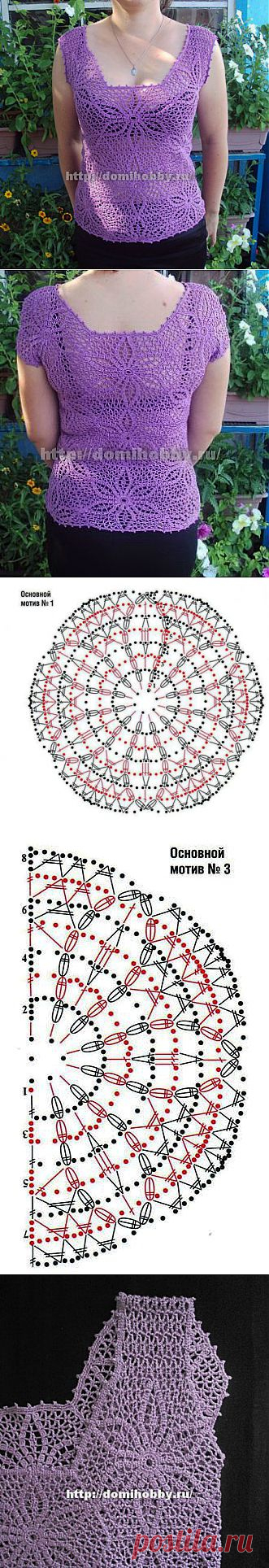 Топ из шестиугольных мотивов