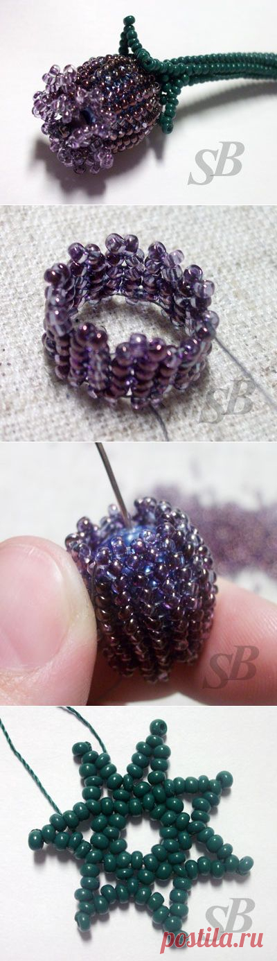 Схема бутона | Салон Эксклюзивного Бисера beading patterns free
