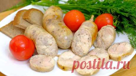 Домашняя колбаса из курицы! Какая же сочная и ароматная! — Кулинарная книга - рецепты с фото