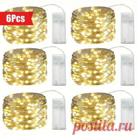 6шт DIY Сказочные гирлянды на батарейках 10 футовые 30 - Temu Moldova