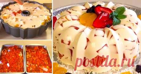 Желейный торт без выпечки — CookingPad