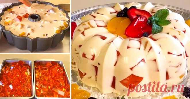 Желейный торт без выпечки — CookingPad