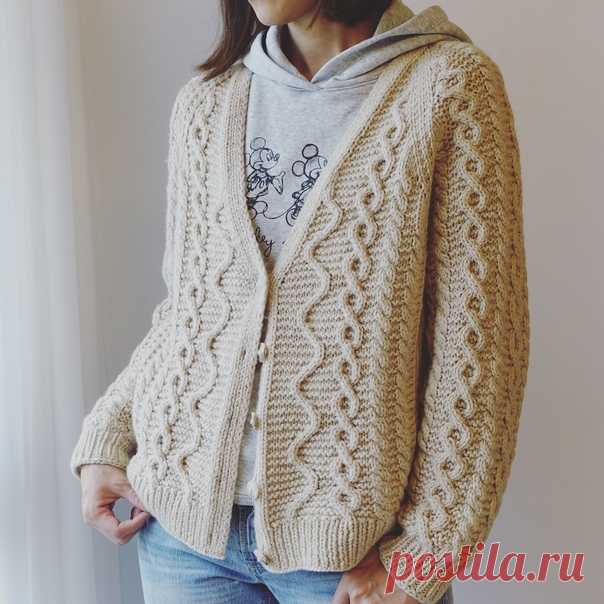 ЖАКЕТ С КАПЮШОНОМ

Полное описание тут https://www.ravelry.com/patterns/library/cabled-cardi..