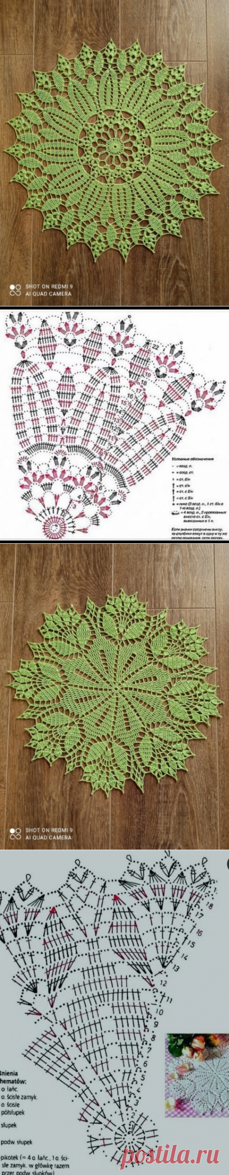 Ажурные салфеточки крючком