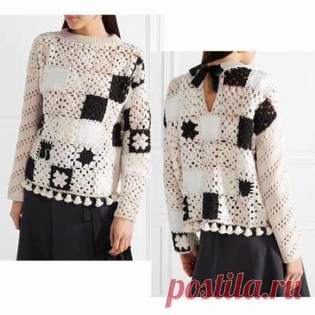 Дизайнерское решение для бабушкиного квадрата