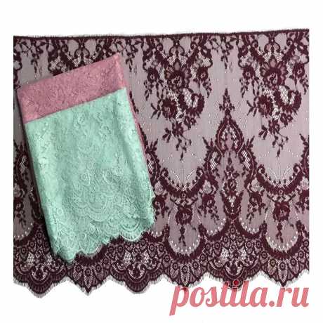 Горячая Распродажа кружева шантильи разных цветов, 36 см, бордовая французская кружевная ткань мятного цвета | Дом и сад | АлиЭкспресс