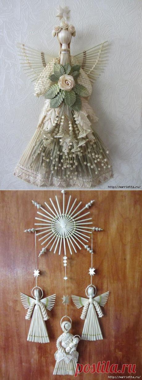 Изумительные работы из соломки