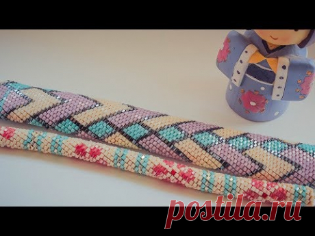 Жгут из бисера. Часть 2. Как работать со схемой.