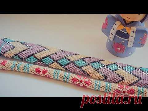 Жгут из бисера. Часть 2. Как работать со схемой.