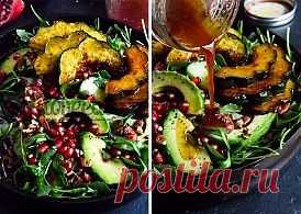 Салат с тыквой, гранатом и авокадо - LoveEat - Гастрономическая Социальная Сеть