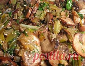 РЕЦЕПТЫ | Жареные грибы с сельдереем