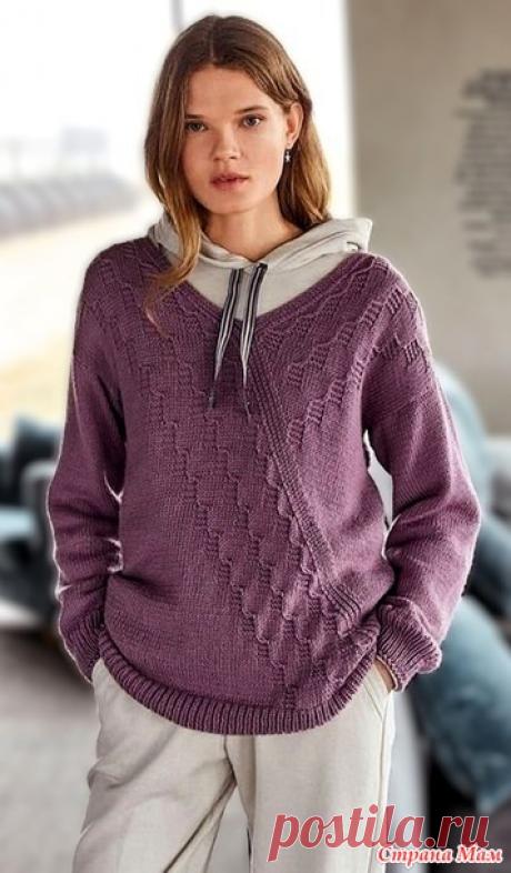 Пуловер Dolores. Спицы. - ВЯЗАНАЯ МОДА+ ДЛЯ НЕМОДЕЛЬНЫХ ДАМ - Страна Мам