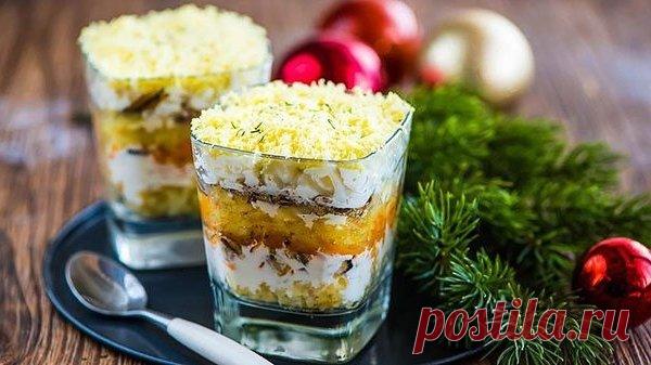 Салат мимоза со шпротами