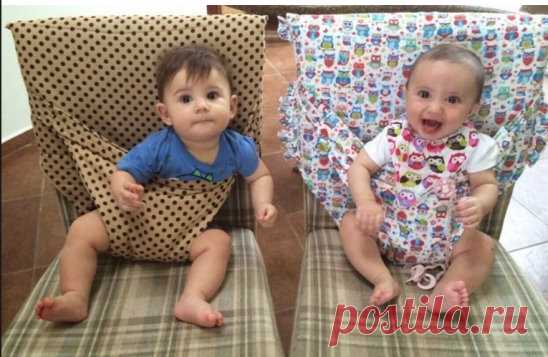 Интересная идея для мам и бабушек. И малыш не упадет!