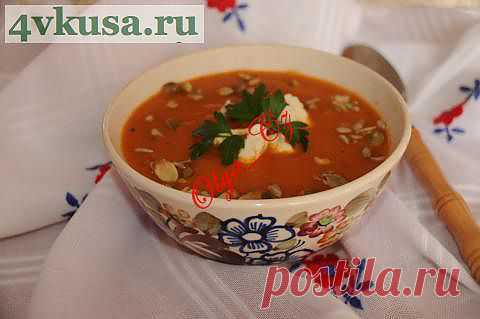 Суп-пюре из печеных баклажанов | 4vkusa.ru