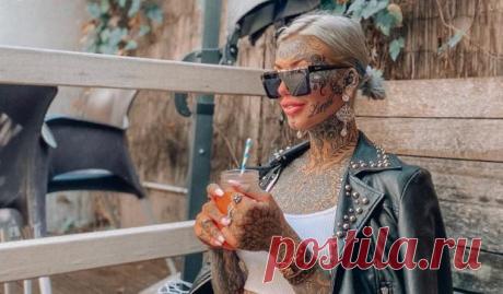 Девушка-дракон ослепла на три недели после очередной процедуры татуажа глаз