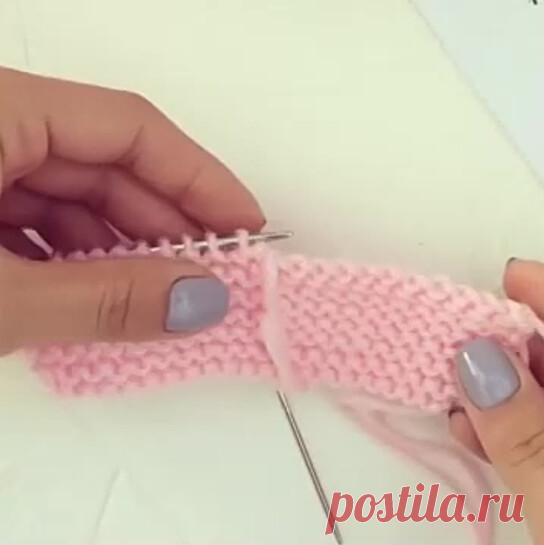 Закрываем петли при помощи иглы